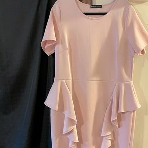 FTF pink peplum dress